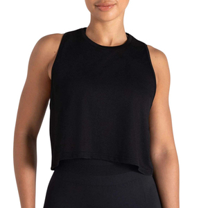 Débardeur court sans couture léger pour femme, dos nageur, respirant, idéal pour la gym, l'entraînement, le fitness et le yoga – Vente en gros personnalisée - Product Image 1