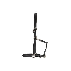 Cabestro de cuero marrón para caballo con hebillas metálicas y correas ajustables para equitación - Product Image 5