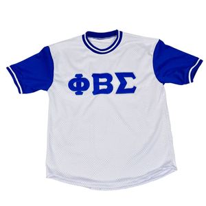 Maillot de baseball blanc Phi Beta Sigma pour hommes – Coupe confortable, qualité supérieure, vêtements de fraternité grecque, tenue athlétique décontractée - Product Image 2