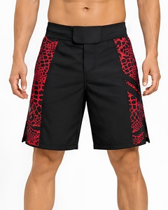Wholesale Custom Men's MMA Fight <b>Shorts</b> Side Strip Printing Pattern <b>Grappling</b> BJJ Muay Thai Kickboxing <b>Shorts</b> for Training - Product Image 1