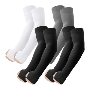 Manches de protection solaire personnalisées en polyester solide 2026 UPF50+ à manches longues pour femmes – Blanc, bleu, gris, noir, multicolores - Product Image 3