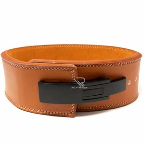 Cinturón de levantamiento de pesas de cuero de 10 mm, cinturón de gimnasio para powerlifting, entrenamiento de fuerza, fitness, culturismo, levantamiento de pesas de alta resistencia, todos los colores - Product Image 2