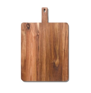 Planche à découper en bois d'acacia de haute qualité, taille personnalisée, avec poignée, écologique, solide, pour pain et steak, ustensile de cuisine - Product Image 6