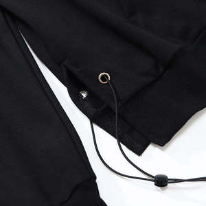 Sweat-shirt à capuche premium avec strass, logo personnalisé, strass diamant, marque privée, coupe oversize, manches longues en tissu intégral - Product Image 4