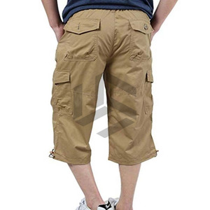 Pakistan Made Eco-Friendly Casual Mid Waist Men's <b>Cargo</b> Shorts High Quality 100% Cotton Breathable Comfortable Customizable - Product Image 2
