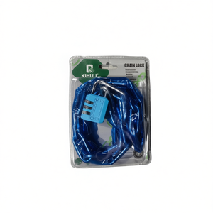 Chaîne de verrouillage de vélo sécurisée et durable en cuir avec cadenas à combinaison à trois chiffres 5*100 - Product Image 2