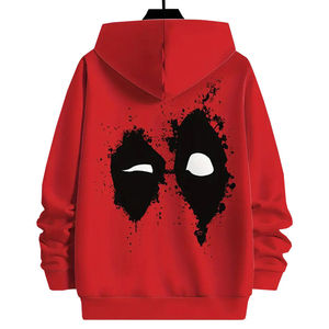 Y2K Oversized DTG Printed Heavyweight Hoodie Custom Zip Up Boxy Fit Distressed Cropped Hoodie Premium Streetwear 460 GSM Men - Product Image 6