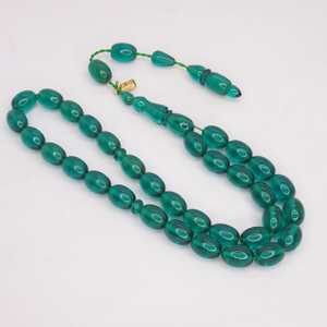 Collier Misbaha en résine islamique de luxe - Fabriqué à la main et respectueux de l'environnement pour les mariages - Product Image 4