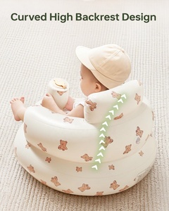 Siège bébé gonflable moderne en PVC, 3-36 mois, chaise d'apprentissage portable pour nourrissons et tout-petits, cuisine, salon, chambre - Product Image 4
