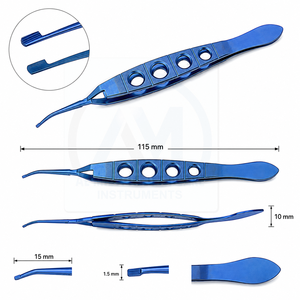 Pinzas para Cápsulas Al Mida Healthcare, Curvas, Instrumentos Quirúrgicos Oftálmicos Microquirúrgicos, Pinzas Delicadas de Acero Inoxidable, Instrumento con Certificación CE - Product Image 5