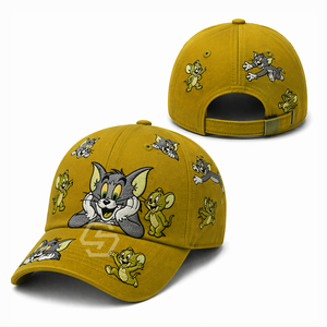 Gorra de Béisbol Bordada Personalizada OE, Color Verde Azulado, 6 Paneles, Ajustable, Unisex, Diseño de Personajes, Uso Casual, Gorra de Béisbol para Hombre - Product Image 2