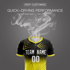 Maillot de foot personnalisé respirant à manches courtes, ensemble de foot scolaire personnalisé, uniforme de foot pour adultes - Product Image 2