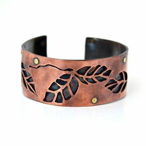 Bracelet en cuivre artisanal, bijoux uniques faits à la main - Product Image 5