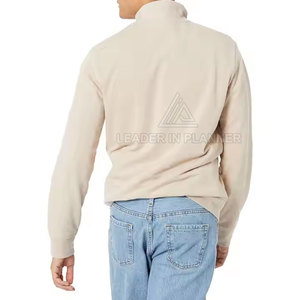 เสื้อสเวตเชิ้ตพิมพ์โลโก้ตามสั่ง ขนาดตามสั่ง รุ่นพื้นฐานสำหรับผู้ชาย ขายดีที่สุด ขายส่ง เสื้อสเวตเชิ้ตแบบซิปครึ่งตัว ระบายอากาศได้ดี - Product Image 2