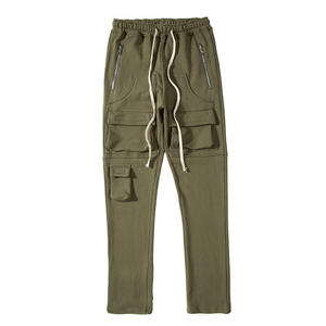 Pantalon de jogging cargo décontracté pour homme, style streetwear printemps, multi-poches, en toile respirante et écologique - Product Image 5