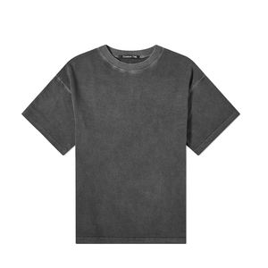 เสื้อยืดผู้ชายสไตล์วินเทจ ย้อมสีแบบฟอกกรด ผ้าฝ้ายเนื้อนุ่ม ระบายอากาศได้ดี ทรงปกติ แขนสั้น สวมใส่สบายๆ สไตล์สตรีทแวร์ - Product Image 3