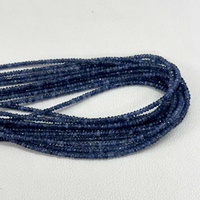 3mm AAA natürlicher hellblauer Saphir facettierter Rondelle Stein für Geburts stein perlen Halskette Großhandel Kostbare Perlen Trend 2025