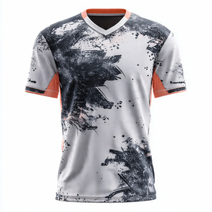 High Quality Football Playing Shirts Men Short Sleeve Sports Sublimation Jersey Tops 100% Polyester Sublimation Football Jersey - Product Image 5