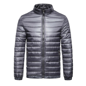 <b>Men's</b> High Quality Waterproof Windproof Puffer <b>Jacket</b> Streetwear Style Long Sleeve <b>Warm</b> Coat Hooded Zipper Corduroy Front - Product Image 2