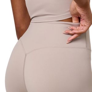 Women's Beige Legging High Waisted Stretch Fitness <b>Tights</b> Sculpting Workout Pants Gymwear Activewear Fashion Apparel - Product Image 5