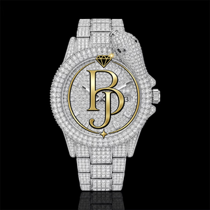 Montre de luxe unisexe King Cobra 42 mm avec cadran analogique à chiffres arabes, mouvement Shanghai, acier inoxydable, résistance à l'eau 3 ATM - Product Image 1