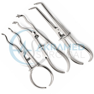 3 Piece Endodontic Rubber Dam Forceps <b>Pliers</b> <b>Set</b> Stainless Steel Dental Instruments CE Certified Reusable Manual - Product Image 5