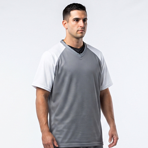 Maillot de lacrosse pour hommes, col en V, manches courtes, design personnalisé pour hommes - Product Image 1