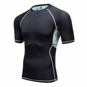 Design Your Own Customize Logo OEM Sublimation Printed MMA Bjj <b>Rash</b> Guard Compression <b>Shirts</b> For Mens Short Sleeve <b>Rash</b> Guard - Product Image 1