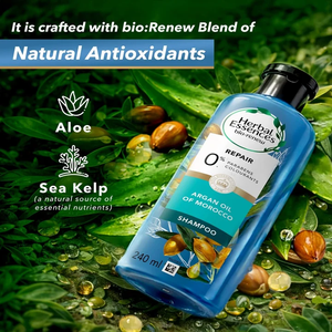 Champú para controlar la caída del cabello enriquecido con proteína de guisante y cafeína, formulado para fortalecer el cabello, reducir la rotura y añadir brillo. Natural. - Product Image 3