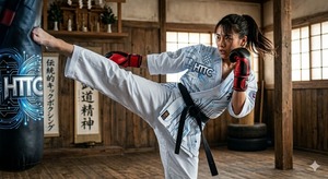 Bolsa para Karate Gi HTTC 100% Algodón 450 GSM Fighter Rank |   Modelo Unisex para Adultos Transpirable, Duradero, Ligero y de Secado Rápido HTTC-KS-20 - Product Image 5