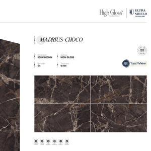 กระเบื้องเซรามิกเคลือบเงา ดีไซน์เนอร์เกรด ขนาด 800x1600 1200x1800 750x1500 มม. พัฒนาขึ้นเพื่อพื้นที่ภายในที่กว้างขวางและแนวคิดไลฟ์สไตล์สมัยใหม่ - Product Image 1