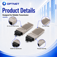 Módulo Óptico Compatible 10G X2 LR para Enrutadores Legacy y Sistemas de Red de Fibra