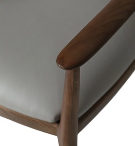 Modern Solid Wood <b>Dining</b> <b>Chair</b> Upholstered Faux Leather Seat Back Midcentury Design for Home <b>Dining</b> Use - Product Image 6