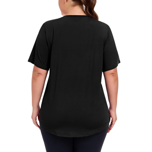 Wholesale Women Plus Size Performance T Shirt Wide Cut Sports <b>Top</b> Fresh Feel <b>Workout</b> Gear For Heavy Exercise or Sports Wear - Product Image 2