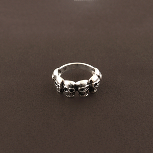 Trendy Gothic <b>Skull</b> Modern Statement 18k Silver Plated Fashion <b>Ring</b> Wholesale Unisex Elegant Best Selling High Quality Jewelry - Product Image 4