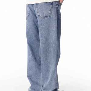 Pantalon en jean droit vintage pour homme, léger, respirant, à séchage rapide, écologique, en polyester et coton, de style urbain international - Product Image 3