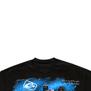<b>Men's</b> <b>Black</b> Short Sleeve T-Shirt Motocross Print Regular Fit <b>Turtleneck</b> Formal 2005 Design 100% Cotton Eco-Friendly Anti-Pilling - Product Image 3
