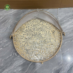 Exquisite mother-of-pearl inlaid food <b>cover</b> Kitchenware and <b>table</b> decoration Wholesale eco-friendly Made in Viet Nam - Product Image 3