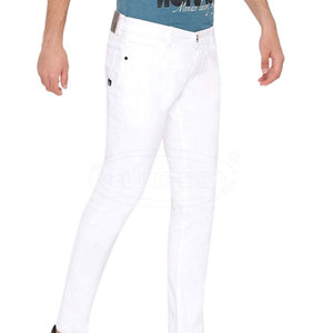 Pantalones Vaqueros de Hombre Hechos a Medida, Transpirables, Ecológicos, con Botones, Sólidos, de Algodón 100% Lavado, Ligeros y de Alta Calidad para Primavera/Verano - Product Image 3