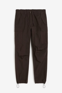 Pantalones Cargo para Hombre, Cintura Elástica con Cordón, Múltiples Bolsillos, Estilo Workwear, Algodón con Spandex, Corte Recto, Ropa de Otoño - Product Image 5