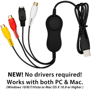 VHS to DVD Kit for PC and Mac, Video to Digital Converter for VHS VCR Camcorder Tapes, Includes Capture Software - Product Image 2