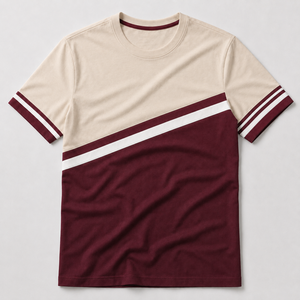 T-shirt décontracté d'été pour femme, respirant, écologique, en jersey 100% coton, col rond, manches courtes, coupe régulière, rayé, taille XXS - Product Image 4