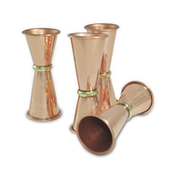 Jigger doseur à vin en cuivre, produit très demandé, accessoires de bar, couche intérieure en acier inoxydable, jigger en cuivre