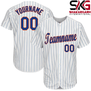 Camiseta de Béisbol Personalizada Azul Marino con Nombre del Equipo y Número, Manga Corta, Cierre de Botones, Uniforme Deportivo - Product Image 6