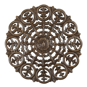Modern MDF Hand Carved <b>Wall</b> Decor Round Shape <b>Wall</b> Decorative Panel <b>for</b> <b>Bedroom</b> Lobby Hotel Home Wholesale Factory Direct Sale - Product Image 3