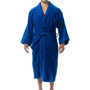 Peignoir en tissu éponge pour homme, luxe quotidien, 100% coton, respirant, tissu moelleux, confortable, collection haut de gamme pour la maison - Product Image 1