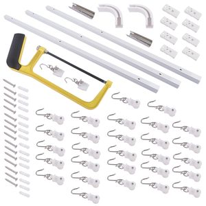 Set di Binari per Tende in Lega di Alluminio con Ganci per Tende Personalizzate - Product Image 6