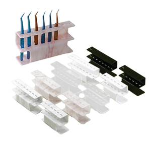 6 Hole Acrylic Tweezers <b>Holder</b> Rack Eyelash Tool Storage Stand for Lash Extension Supplies - Product Image 3