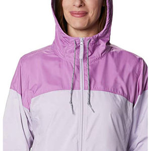 Conjunto de Chaqueta de Manga Larga con Cierre y Pantalones Cortos Tipo Tulipán para Mujer, Tejido, Transpirable, Impermeable, Reversible, Ecológico, Diseño Sólido - Product Image 3
