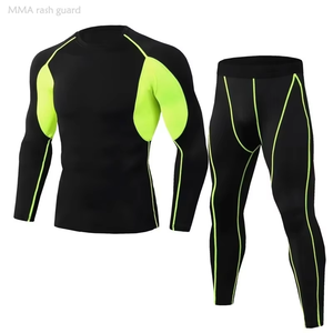 Conjuntos de Rash Guard OEM MMA de Alta Calidad, Duraderos y Ligeros, Ajuste Muscular, Hechos en Pakistán, de Gran Venta - Product Image 1